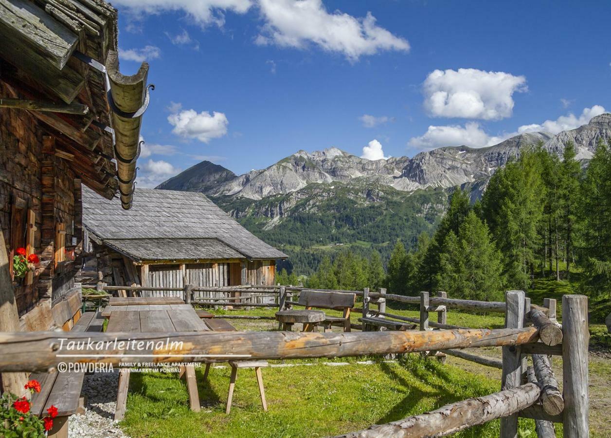 Powderia Family & Freelance Apartment In The Centre Of Ski Amade อัลเทนมาร์คท์ อิม พองเงา ภายนอก รูปภาพ